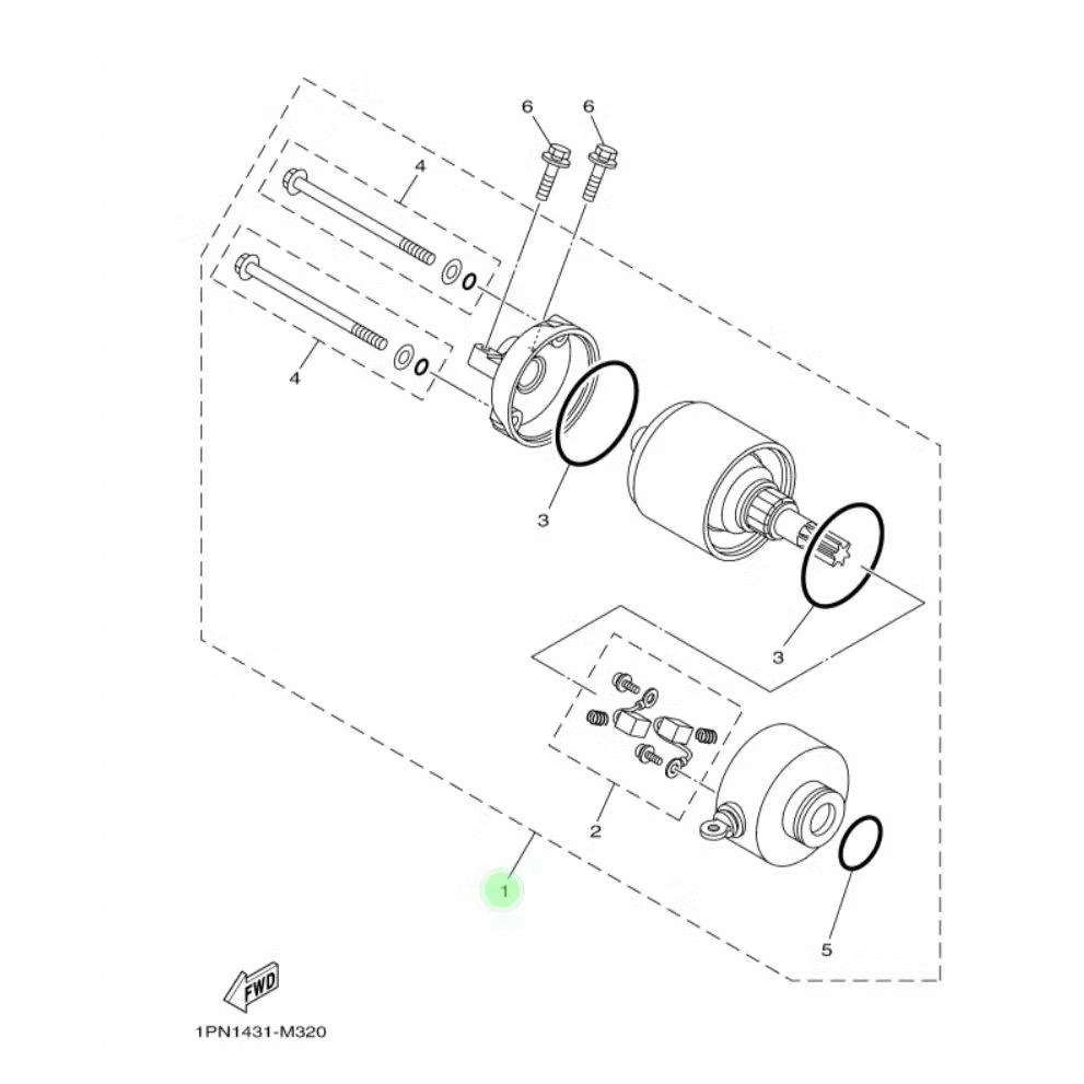 STARTING MOTOR XEON RC / GT 125 / XEON 125 / MIO - Gambar 2